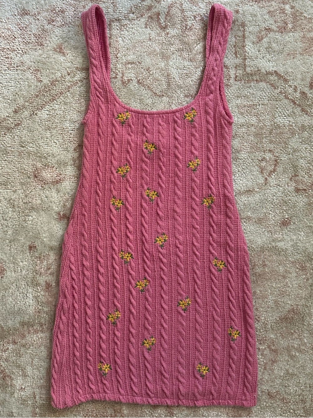 Zara Pink Flower Mini Dress